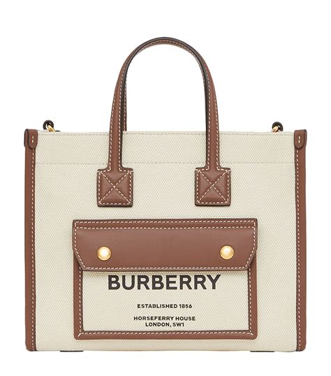 burberry logo-print cotton-canvas tote bag|burberry mini horseferry canvas tote.